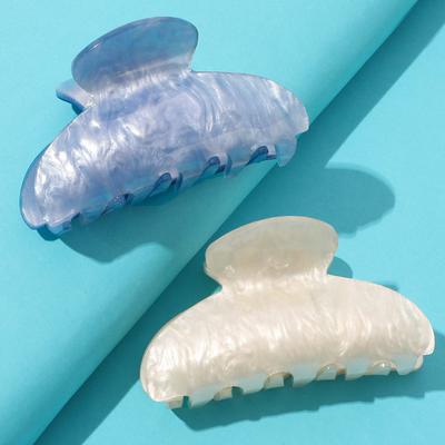 Marble Pattern Hair Claw for Daily Casual Outing Wear Y2k Claw Clips Hair Clips Hair Jaw Clip Hair Clamps Hair Clutch Hair