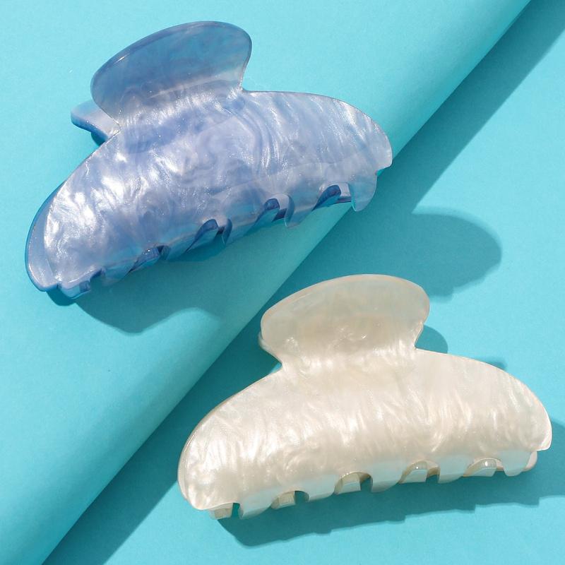 Marble Pattern Hair Claw for Daily Casual Outing Wear Y2k Claw Clips Hair Clips Hair Jaw Clip Hair Clamps Hair Clutch Hair