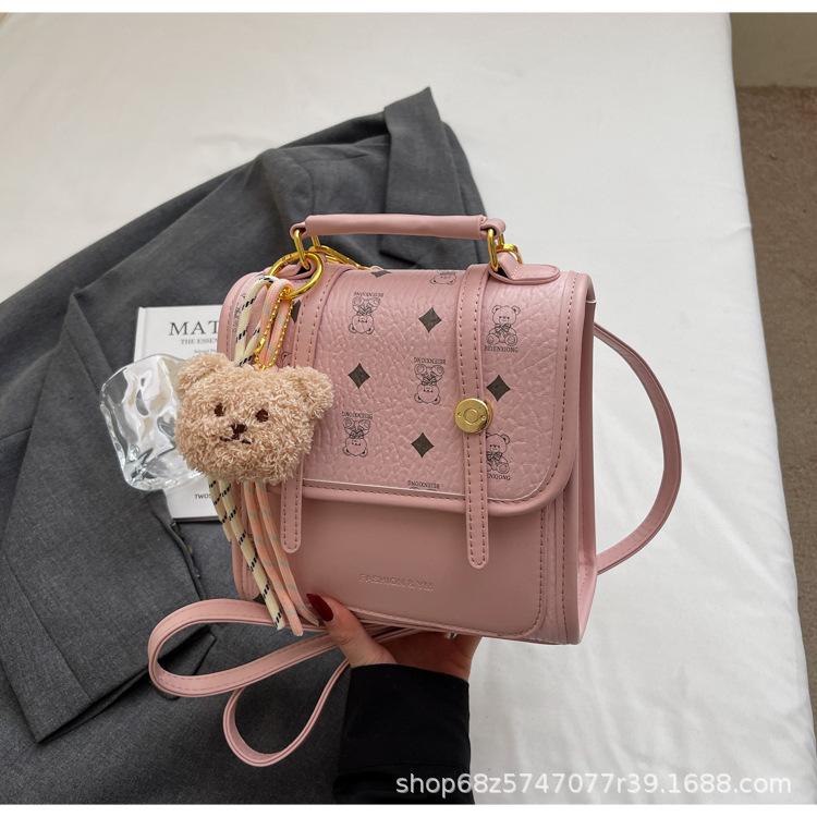 Student class backpack female Korean version retro fashion travel small backpack 2025 niche simple trend student bag