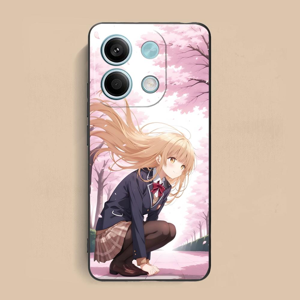 Angel Mahiru Shina Phone Case for Xiaomi Redmi Note 14 13 12 11 S Pro Plus 4G 5G Soft TPU Shockproof Cover