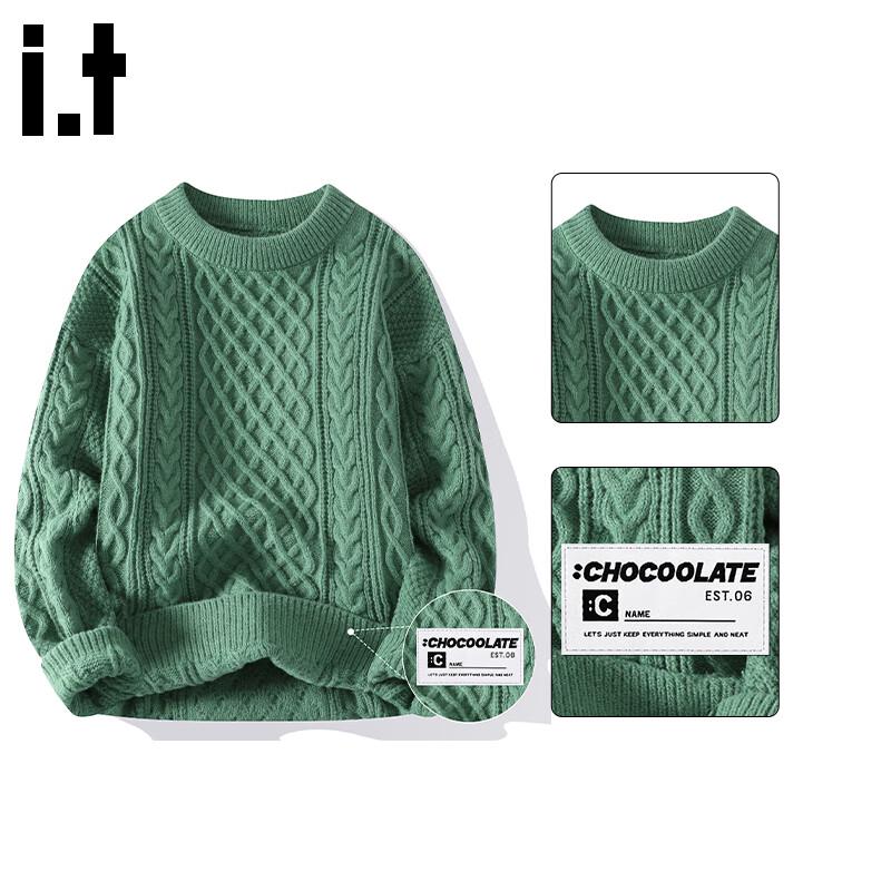 CHOCOOLATEIT Men's Cable Knit Loose Fit Sweater