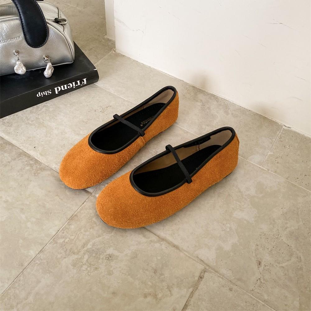 

2025 новые туфли с круглым носком, на толстой подошве, матовые, на плоской подошве, для работы и учебы, из матовой коровьей кожи, в стиле колледжа, маленькие кожаные туфли, одинарные туфли 40 фиолетовый