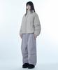 Musinsa Standard Woman Women'S Daily Puffer Reversible Fleece Short Padded Jacket [Ash Gray/Ivory]