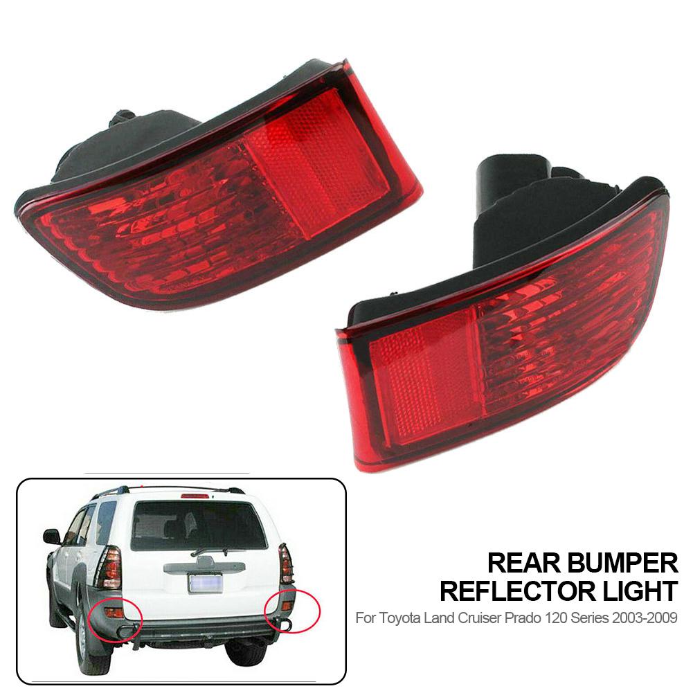 Luce Catadiottrica Paraurti Posteriore Auto Per Toyota Land Cruiser Prado Serie 120 2002-2009 Fanalino di Coda Stop Freno Senza Lampadina Indicatore di Direzione
