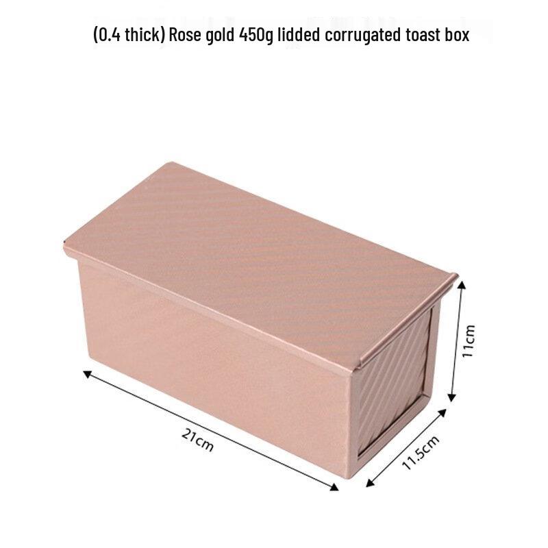 ZISIZ Набор прямоугольных форм для тостов из гофрированного металла