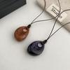 Ethnic Style Luxury Irregular Round Pendant Necklace for Women: Autumn/Winter Long Sweater Chain Accessory