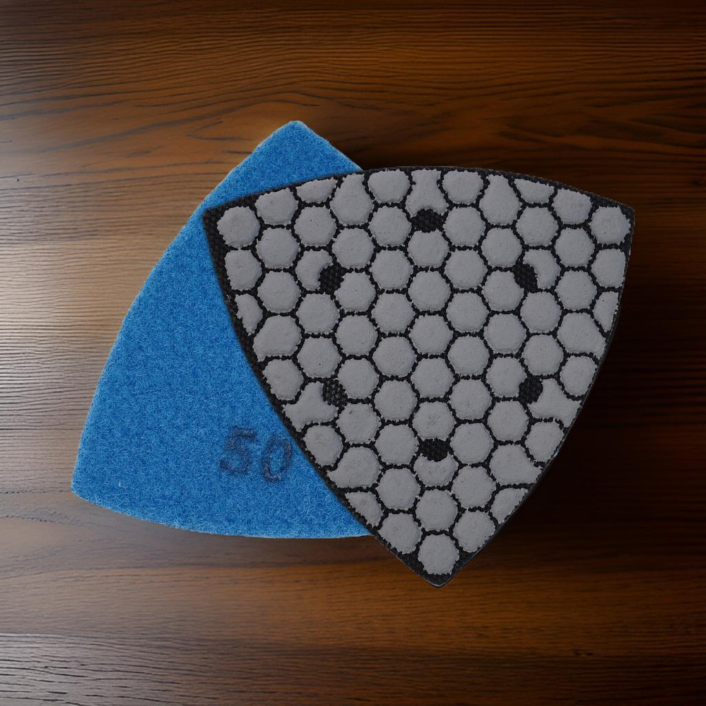 Granit Marmor Stein mm Dreieck Diamant Trockenpolierpads