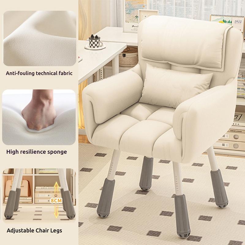 Computer Office Chair Swivel Gaming Chair Backrest Fashion Comfortable For Bedroom Dormitory College Student Study Backrest Stoo