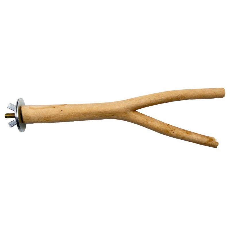 Parrot Perch Bird Stand Natural Tree Stick with Durable Fork Branch for Cage Grinding