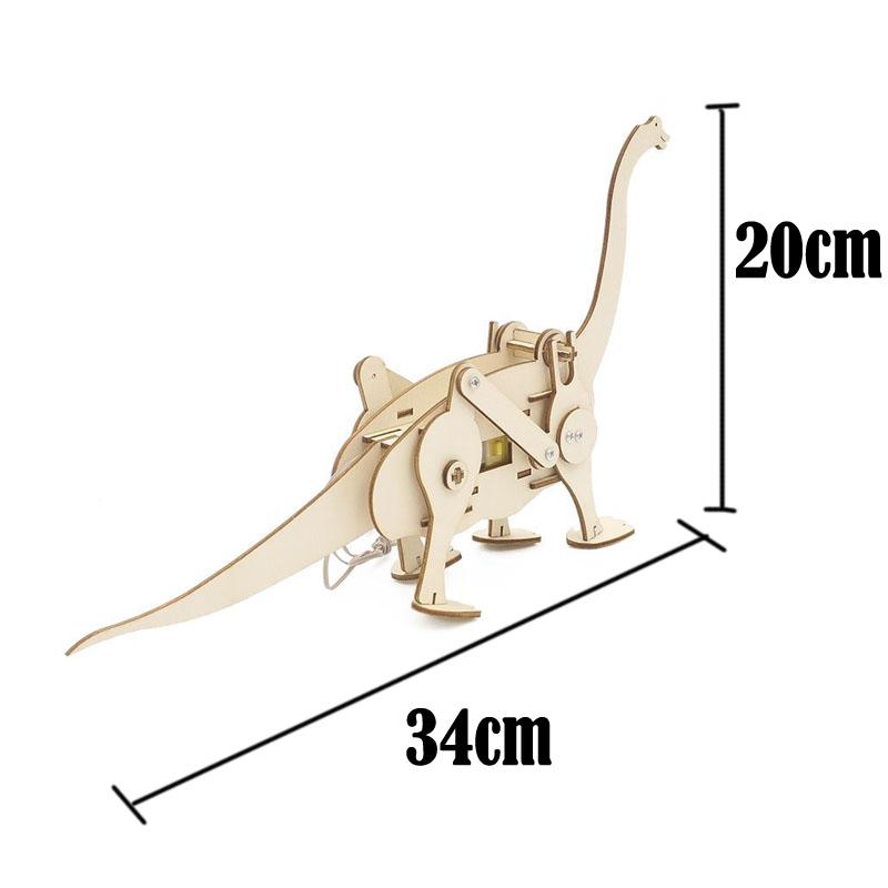 

Electric Brachiosaurus Kids Science Toy STEM Technology Gadget DIY 3D Puzzle Dinosaur Learning Educational Toys for Children Y5609YY-