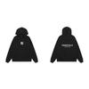 Herren Kapuzenpullover Mit Beflocktem Buchstabenaufdruck Locker Geschnitten Baumwolle Pullover Lässig Streetwear