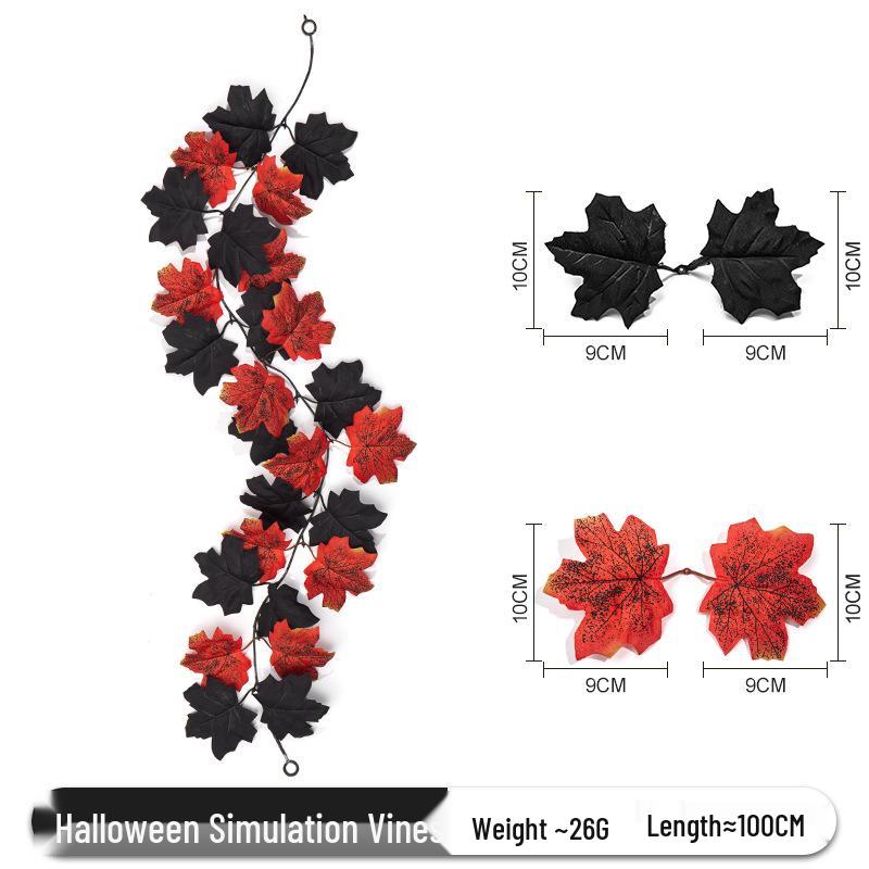 Halloween Autumn Maple Leaf Vine Wall Hanging Decoration