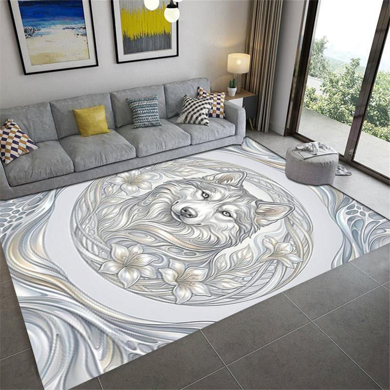 2025 New Husky Dog Carpet Rug for Living Room Bedroom Home Sofa Decoration,Kids play Non-slip Floor Mat65