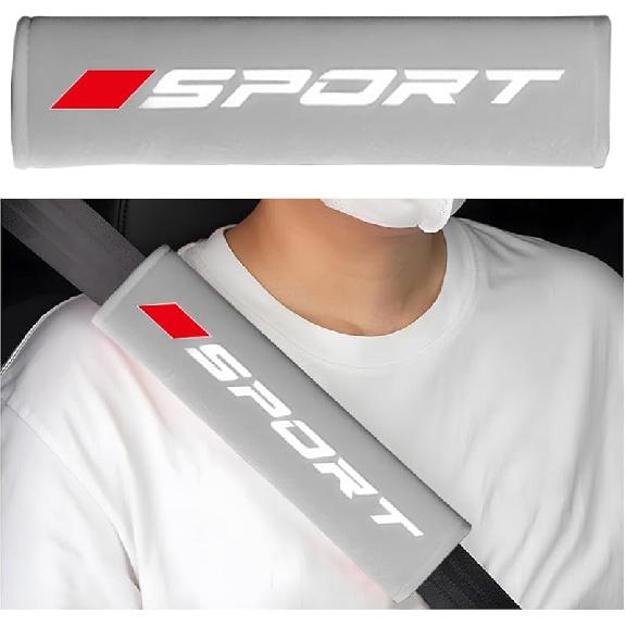 Mandark Car Seat Belt Pad, Vehicle Seatbelt Shoulder Strap Cover For More Comfortable Driving, Auto Interior Safety Belt Protection Cushion