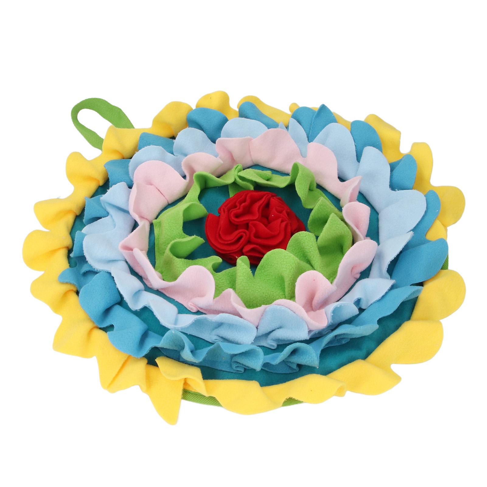 

Rabbit Snuffle Mat Polyester Pet Foraging Enrichment Toy Activity Play Bed for Hamster