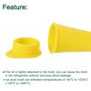 Uxcell Silicone Ice Pop Molds, Set of 6, Ice Pop Maker with Ice Cream Mold, 5.91 Inch Long, Suitable for Making Ice Cream and Popsicle Pops, Yellow
