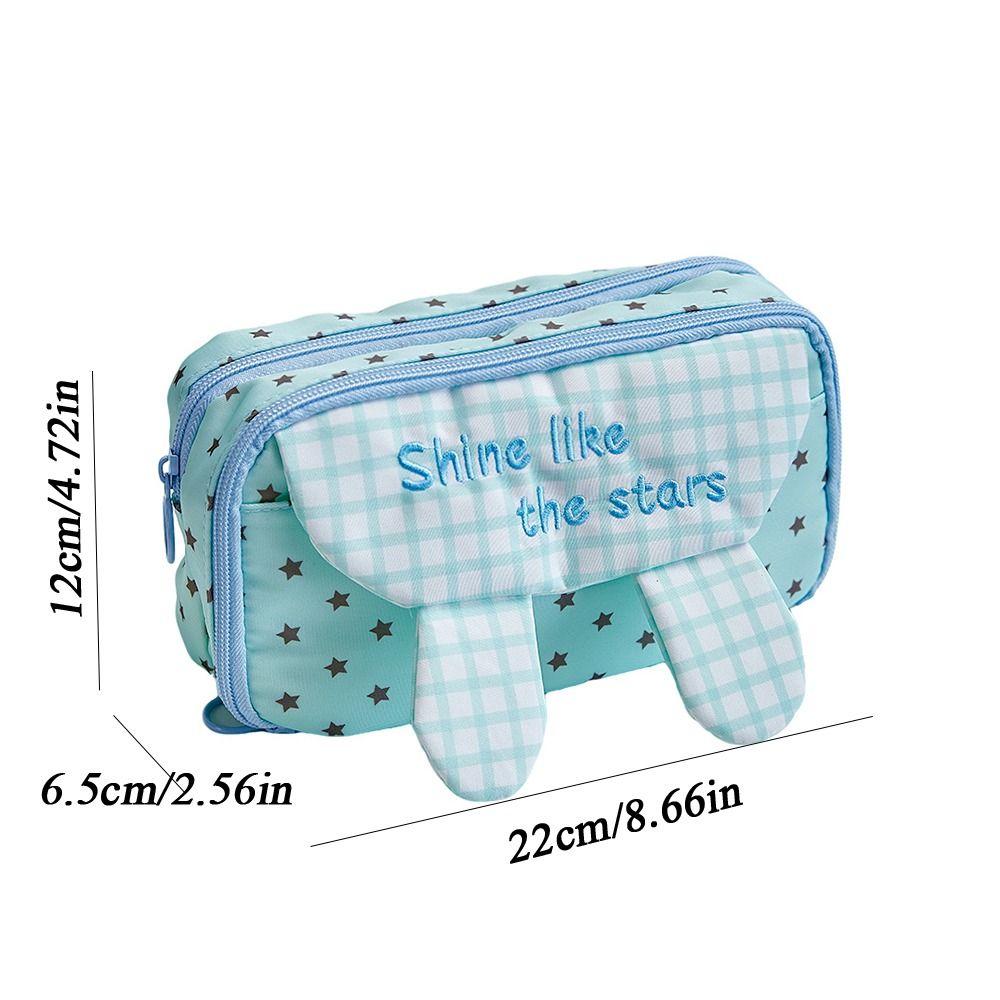 Large Capacity Star Pencil Case Multi Layer Pen Bag New Stationery Pouch  Stationery