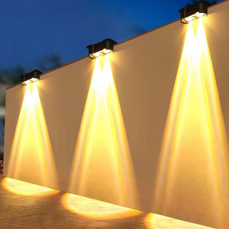 Super Bright RGB LED Solar Wall Lamp for Garden Fence Stairs Decorative Lighting Outdoor IP65 Rating Landscape Solar Step Light