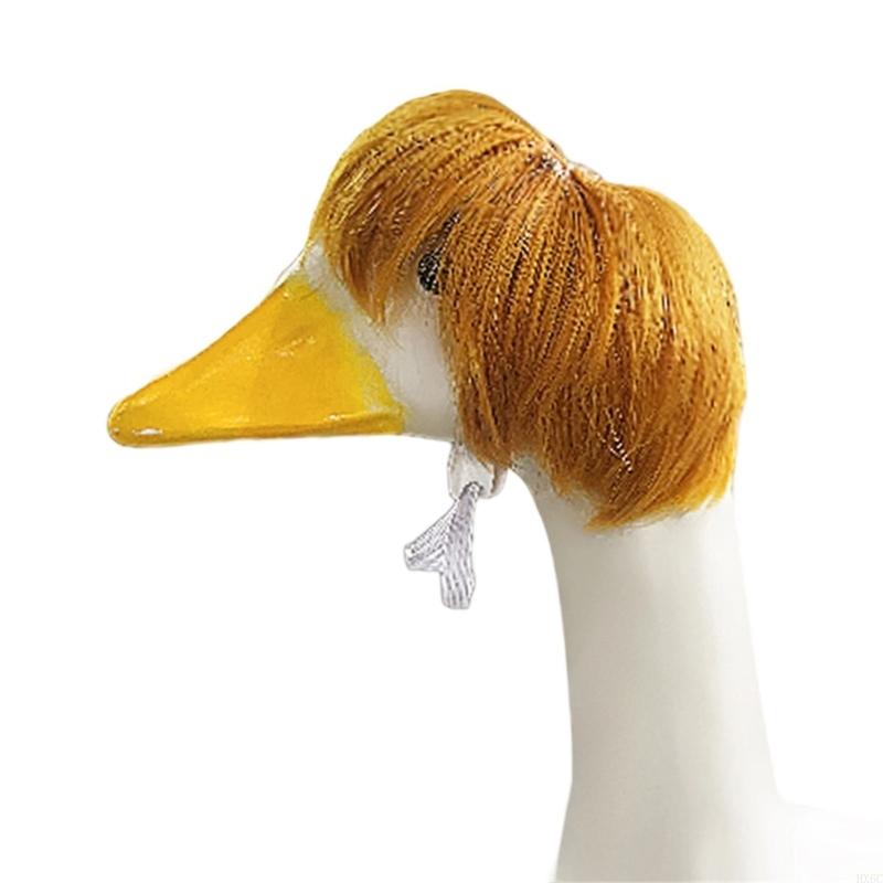 

Pet Wigs Geese Hairpiece Costume Decoration With Bob Cut Design For Pet Various Occasion and Holiday Outfit Dressingup HX6C золотий
