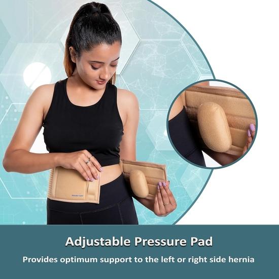 Wonder Care Cotton, Umbilical Hernia Belt Hernia Support Brace With Removable Compression Pad Navel Hernia Pain Relief For Men & Women (3Xl)