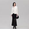 VEROMODA Women's Faux Two-Piece Drop-Shoulder Wool Blend Coat