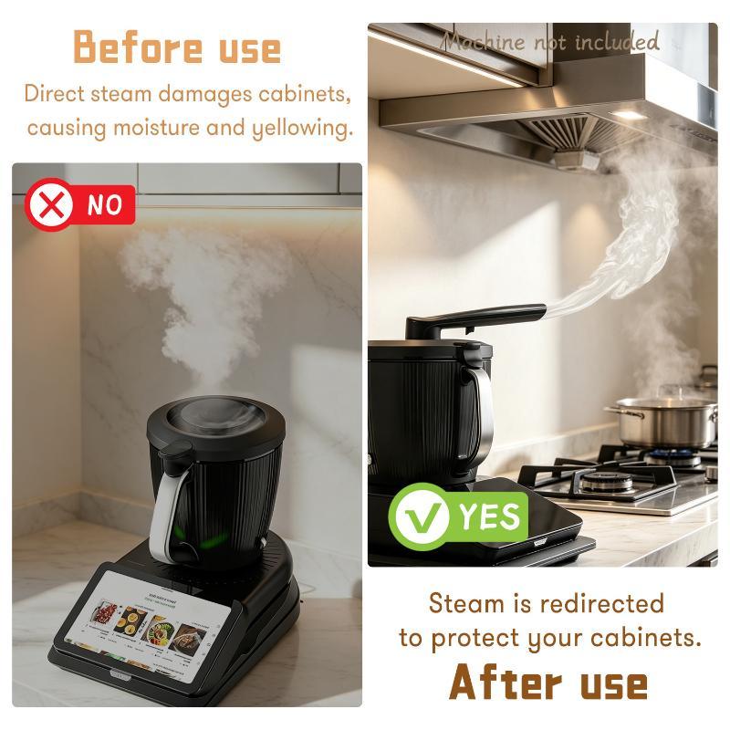 Steam Diverter Compatible With Tm7 360° Rotating Cooking Steam Deflector Kitchen Guide Pipe Cabinet Protection Tools