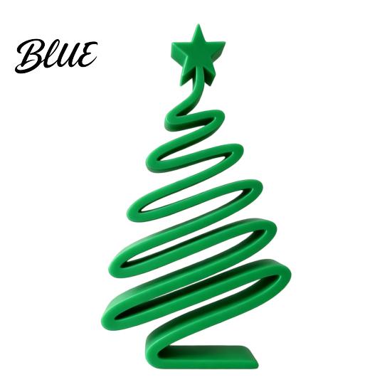 Living Room Accents 3D Printed Minimalist Christmas Tree Desktop Ornament Modern Holiday Table Handcrafted Figurines Sign for Bedroom Home