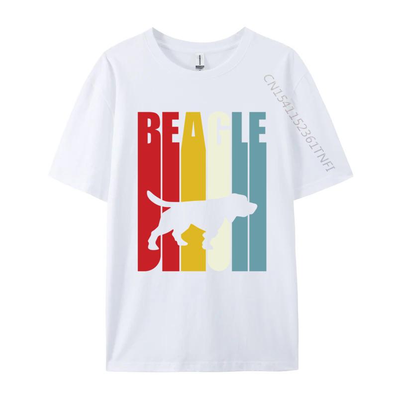 Beagle Crossing Tshirt Men Tops Clothes Cotton Fitted Tee Shirts Male Tshirt Guys Tshirt Fast Shipping S