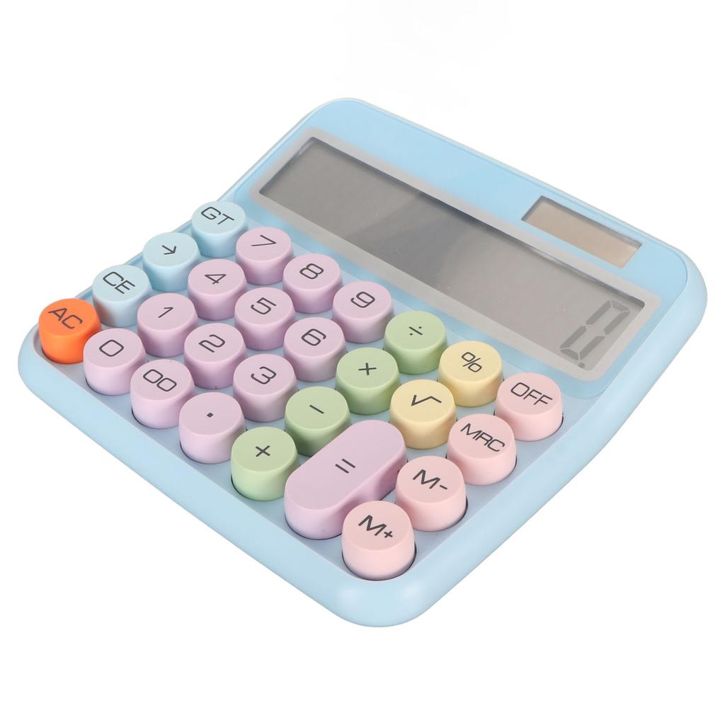 12 Digit Colorful Calculator Mechanical Keyboard Calculator Electronic Desktop Calculator for Home