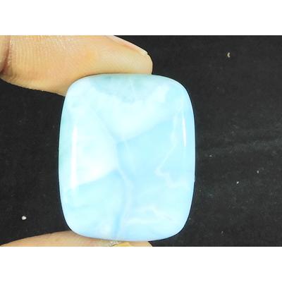 19X24X07MM Natürlicher Blauer Larimar Achteckform Cabochon Loser Edelstein 41Cts. LR-38