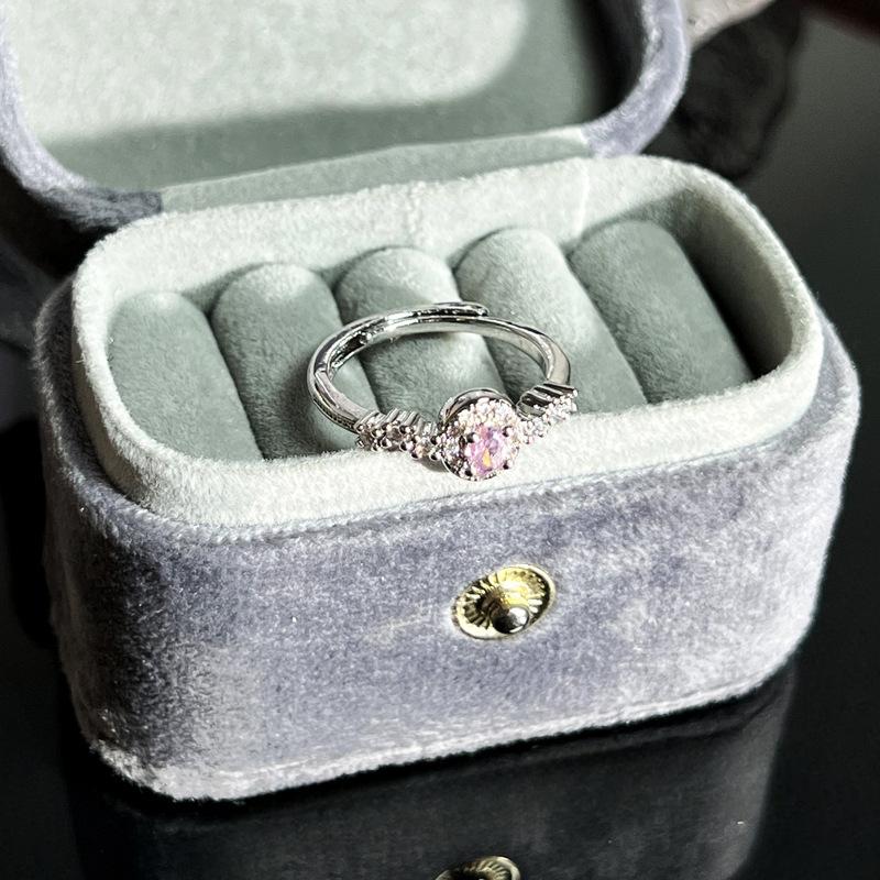 Caibao Series Open Ring Women'S Simple Fashion Niche Design Sweet Cool Light Luxury High-End Accessories