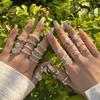 Elegante Anello in Argento Sterling S925 per Ragazze - Lusso Leggero, Super Lucido, Moderno per l'Uso Quotidiano