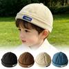 Spring Autumn Baby Brimless Hat Letter Embroidered Bucket Hat Fashion Sun Cap  Kids