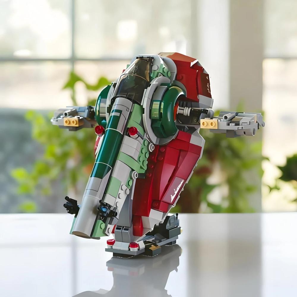 Spaceship Military Aircraft Toys Galaxy-Star-Ships-Space Bricks Fighter MOC-Starfighters Model Building Blocks Gifts Boys Set