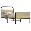Vidaxl Cama Sin Colchón, 80X200 Cm, Roble Sonoma