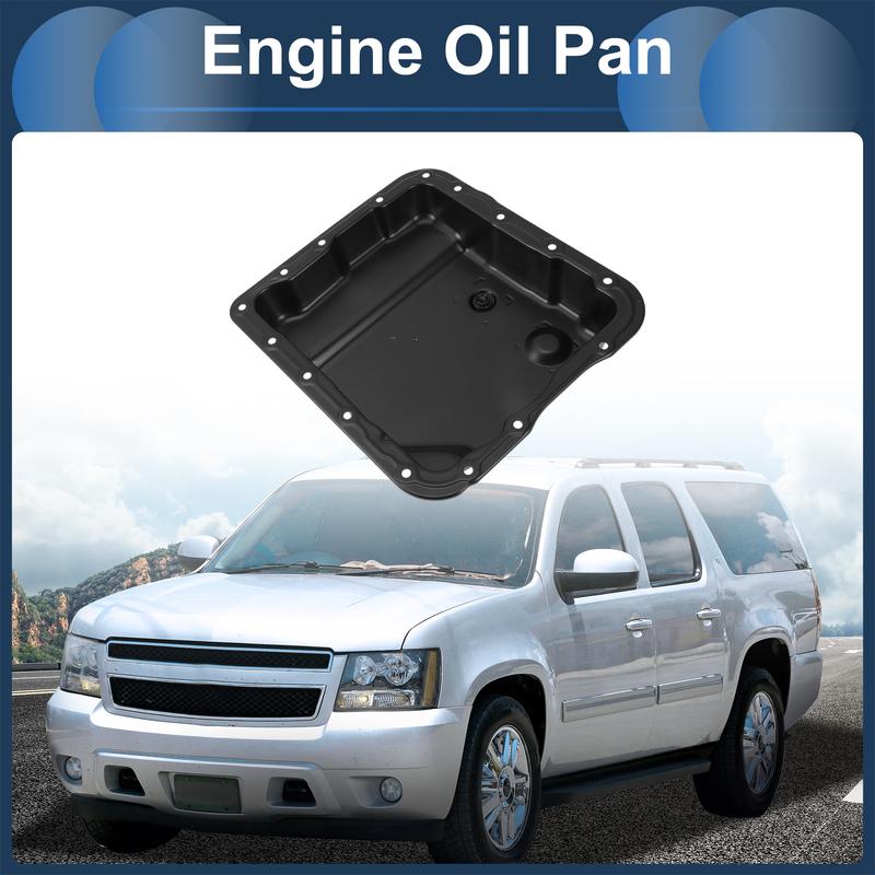 UXCELL Engine Oil Pan Oil Pan Sump Transmission Oil Pan No.24209295/24215535/24229658 for Chevrolet Suburban 1500 2007-2008