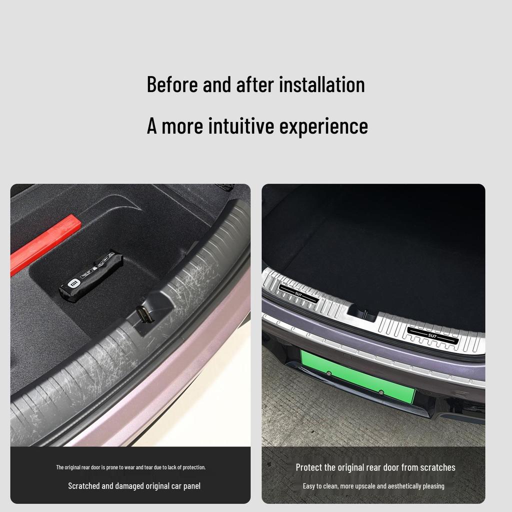 Xiaomi SU7 Rear Bumper Anti-Scratch Wear-Resistant Trunk Threshold Strip