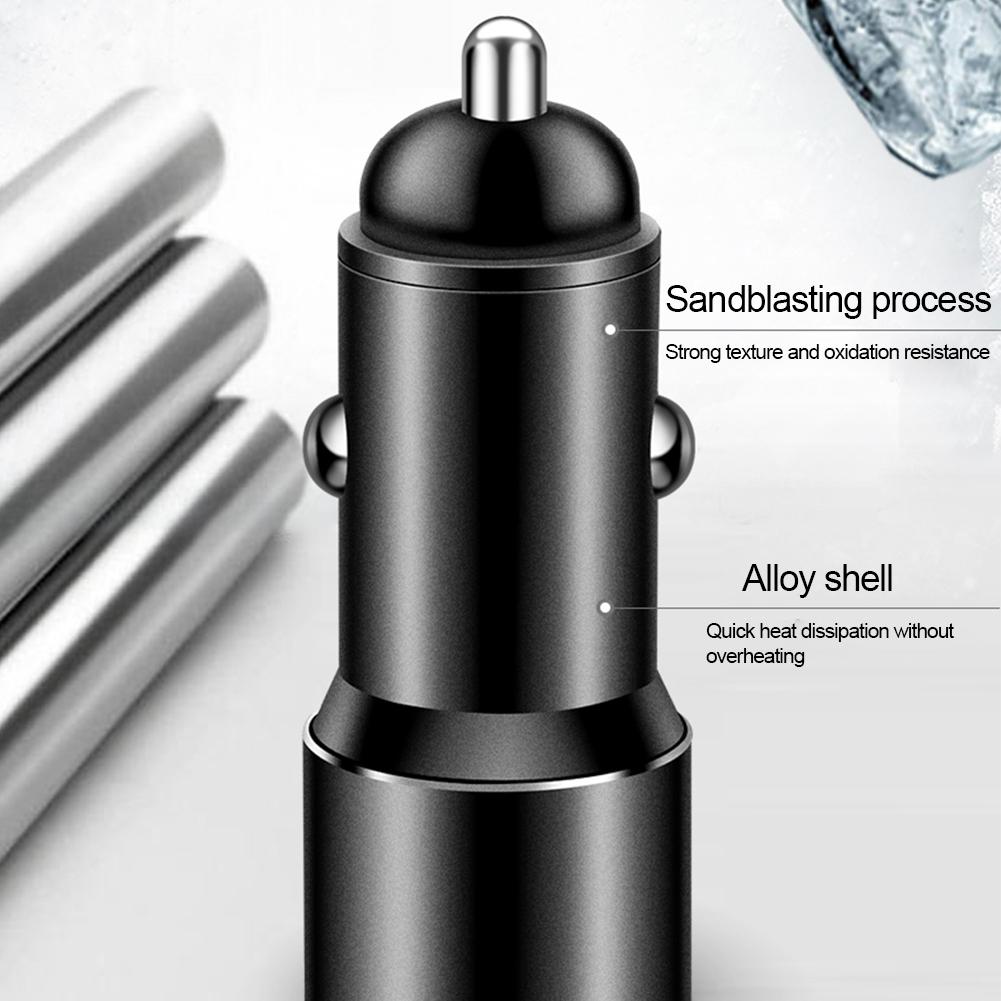 12-24V Car Charger Fast Charging PD30W+QC22.5W Car USB Type C Charger Lighter For Xiaomi IPhone