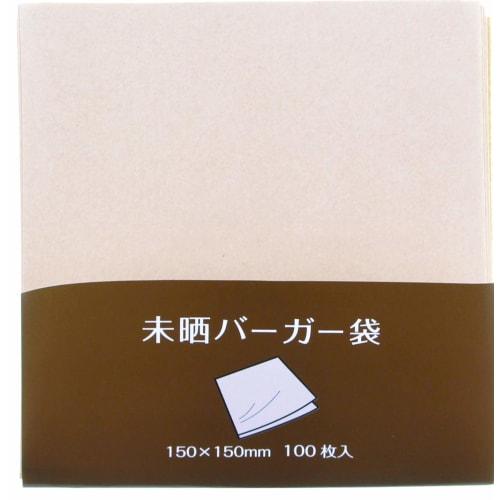Daikoku Industrial Burger Bags, Natural, 15x15cm, Plain, Unbleached, 932601, Pack of 100