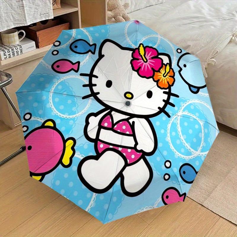 1pc Hello Kitty Underwater Adventure Umbrella with Plastic Handle,Suitable for All Seasons Home Travel Outdoor UmbrellaSanlio553