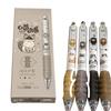4 Pcs Cartoon Pet Gel Pen Retractable Neutral Pen Aesthetic Stationery Pen 0.5mm Writing Pen Gel Ink Pen Journaling Pen