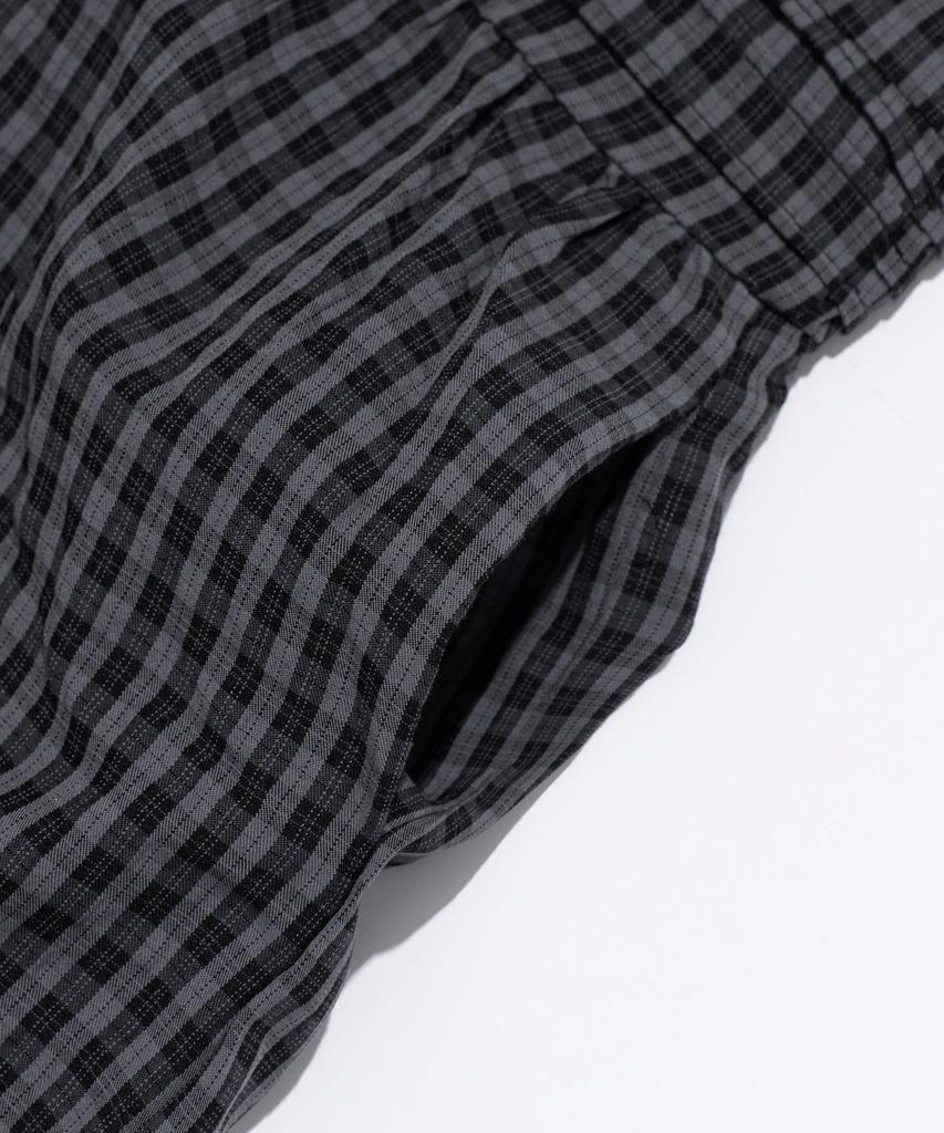 Cargo Bros For Woman Vintage Check Long Dress (Navy)