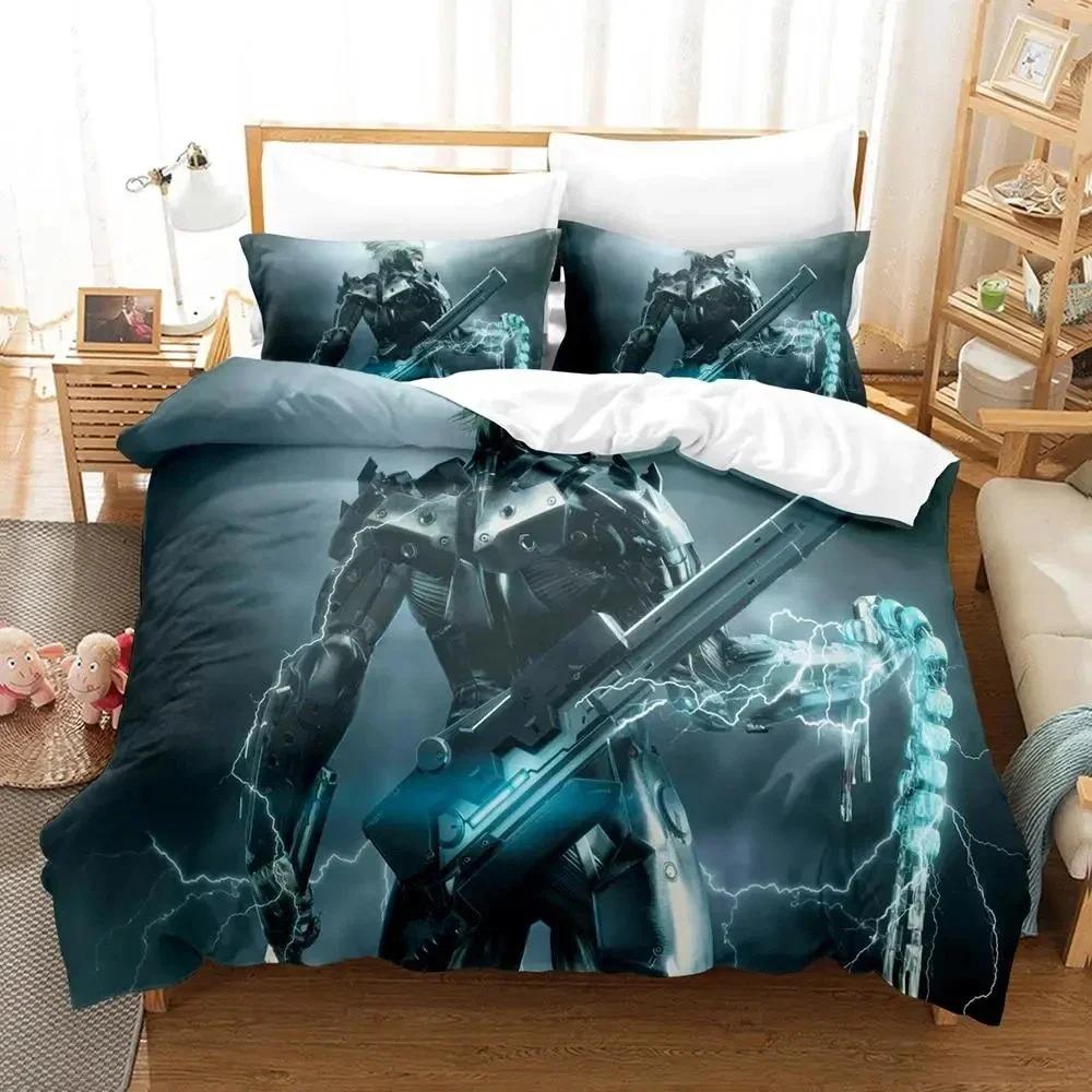 Game Metal Gear Rising Revengeance Bedding Set Duvet Cover Bed Set Quilt Cover Pillowcase Comforter king Queen Size Boys Adult