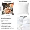 Fashion Peony Cushion Cover Reversible Plush Pillow Cover – For Car, Sofa, Bedroom, Perfect As a Gift.