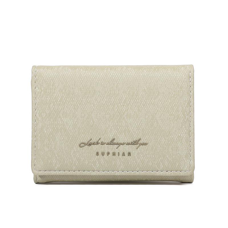 Flannel Card Bag, Premium Sense, Three-fold Wallet, Change Bag, Large Capacity, Multi-function, Women's Wallet.