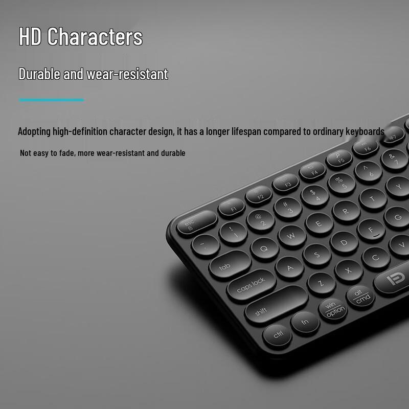 Fude K922T Wireless Bluetooth Slim Silent Keyboard