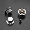 3Pcs Guitar Knobs Amber Top Hat Knobs Guitar Speed Control Knobs Volume Tone Control Knobs Fits 4.5mm/0.18" Rotary Shaft