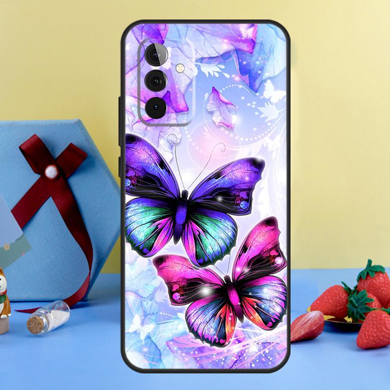 Cute Butterfly Case For Samsung Galaxy A13 A33 A53 A16 A17 A54 A34 A14 A15 A35 A55 A52 A12 A32 A26 A36 A56