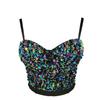 Sequined Strapless Outerwear Sparkling Innerwear Lightweight Tank Top Best-selling Wrap-around Top Off-the-shoulder Sleeveless Underwire Top for Women