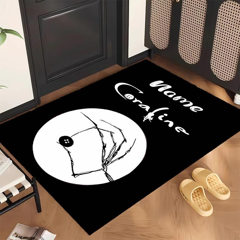 Coraline (1) Tappeto da Ufficio Personalizzato con Nome Decorazione Elegante per Soggiorno Camera da Letto Cucina